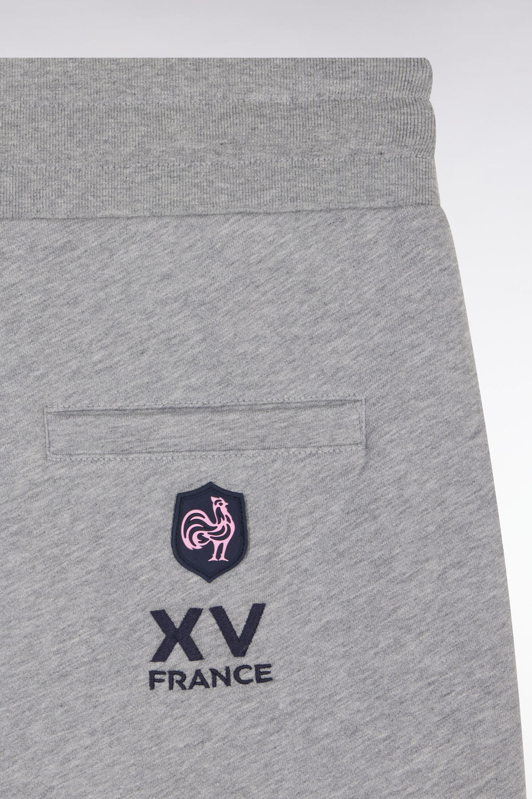 Eden Park_XV De France Relaxed-Fit Shorts in Grey Cotton Fleece_E25MAISH0020_GRC_02