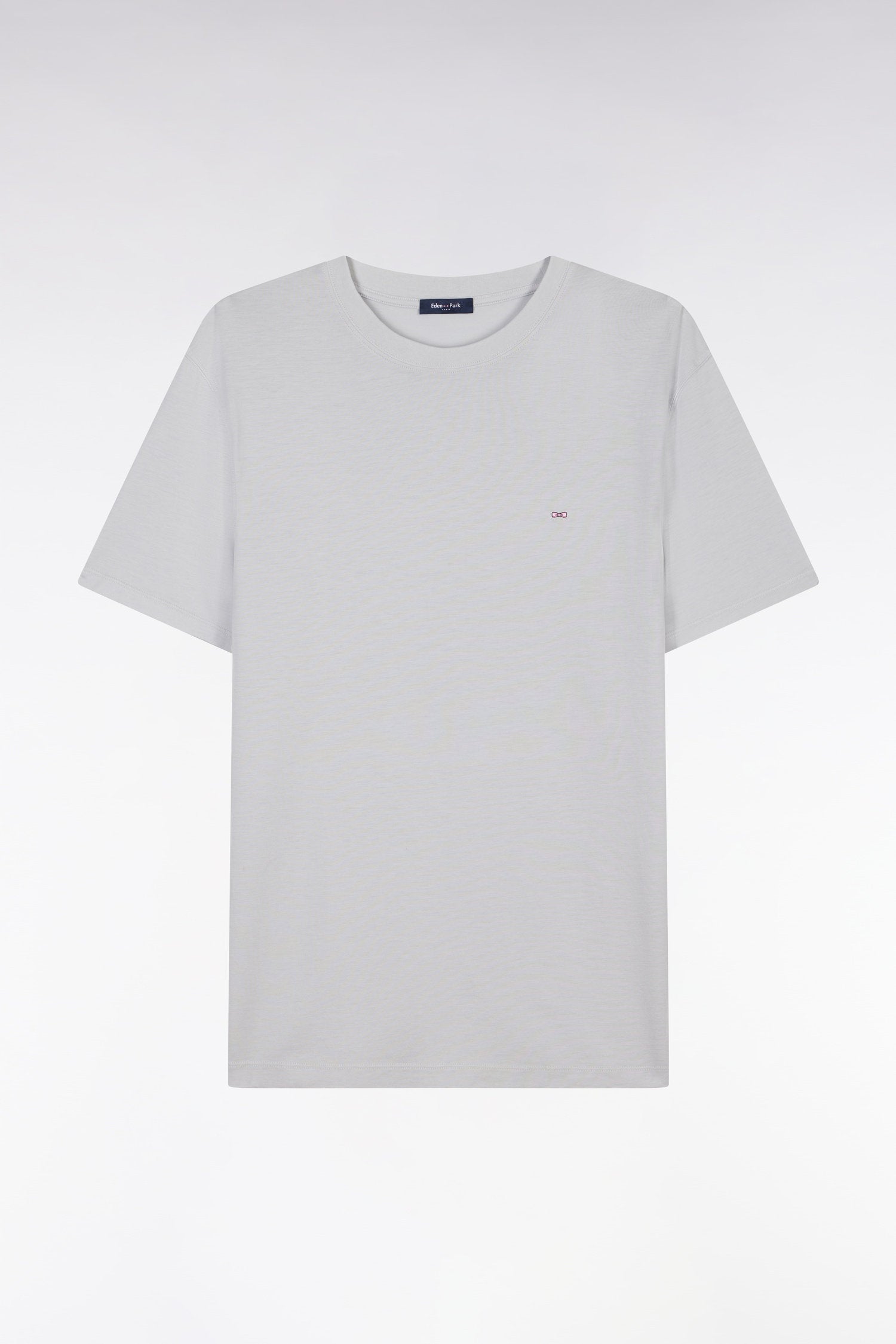 Eden Park_Straight-Fit Khaki Short-Sleeved T-Shirt_E25MAITC0001_GRC12_02