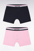 Eden Park_Pack of Navy and Pink Stretch Cotton Jersey Boxer Briefs with Tricolor Elastic Waistband_E25SVEPK0008_ROM_01