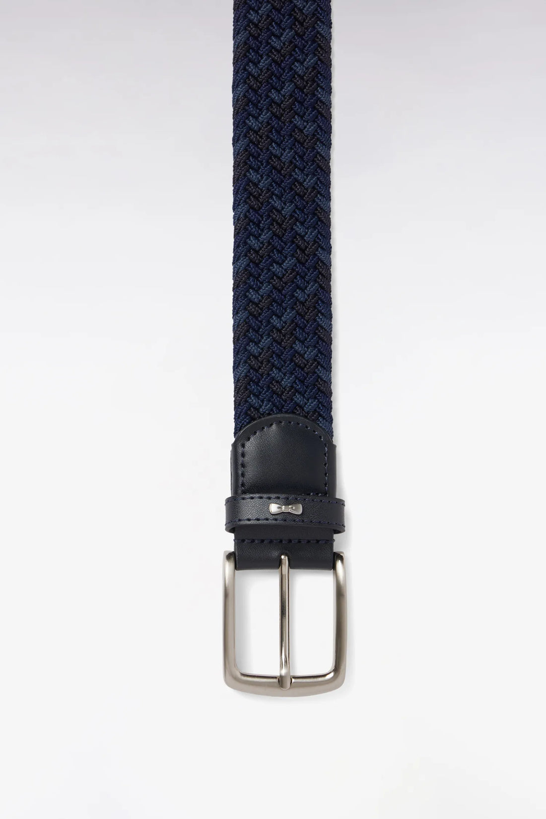 Eden Park 0 Men Navy Blue Tricolour Elasticated Textile Belt SKU: E26ACTCE0002_BLF Image 02