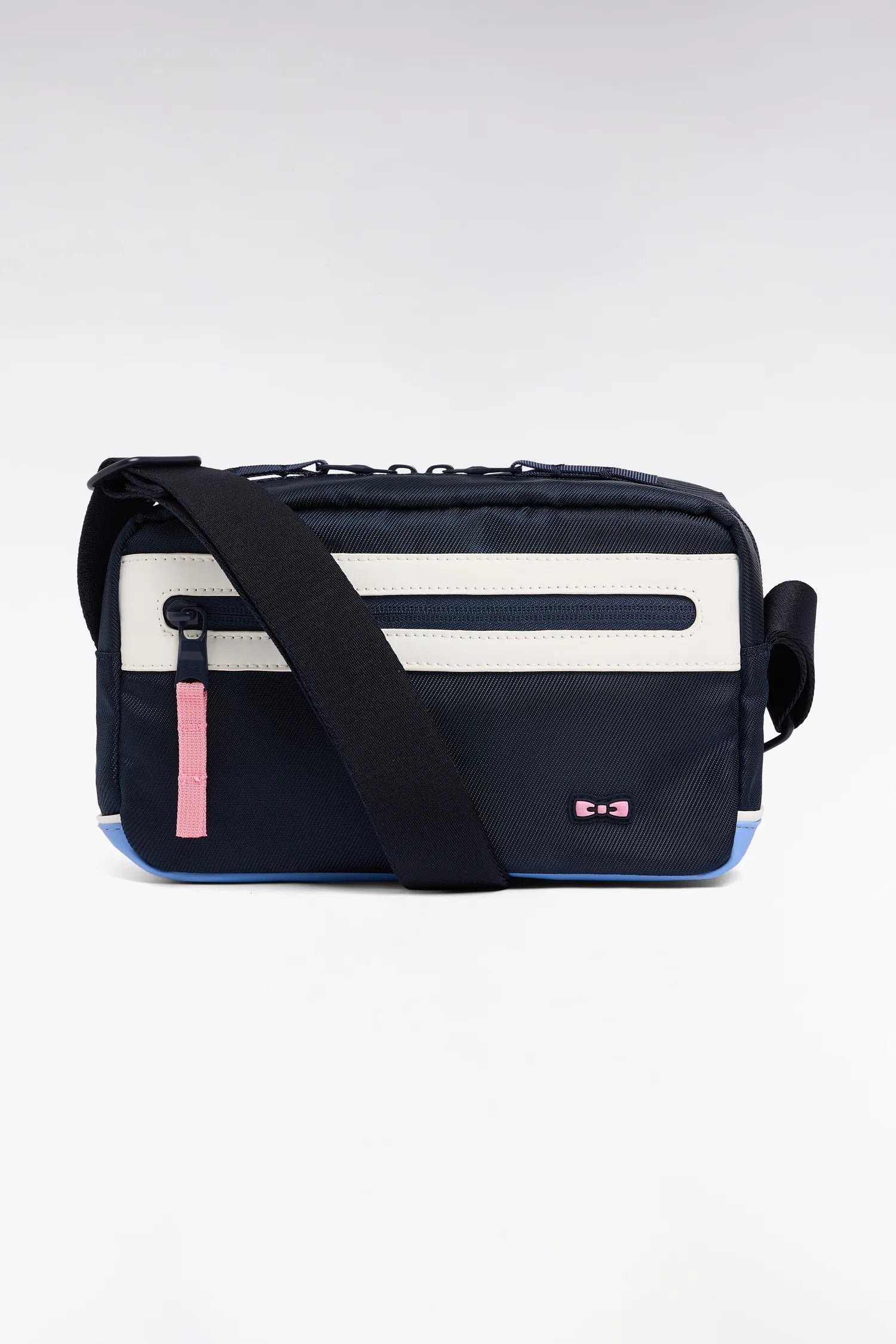 Eden Park 0 Men Horizontal Navy Colorblock Dual-Material Satchel Bag SKU: E26BAGBE0003_BLF Image 01