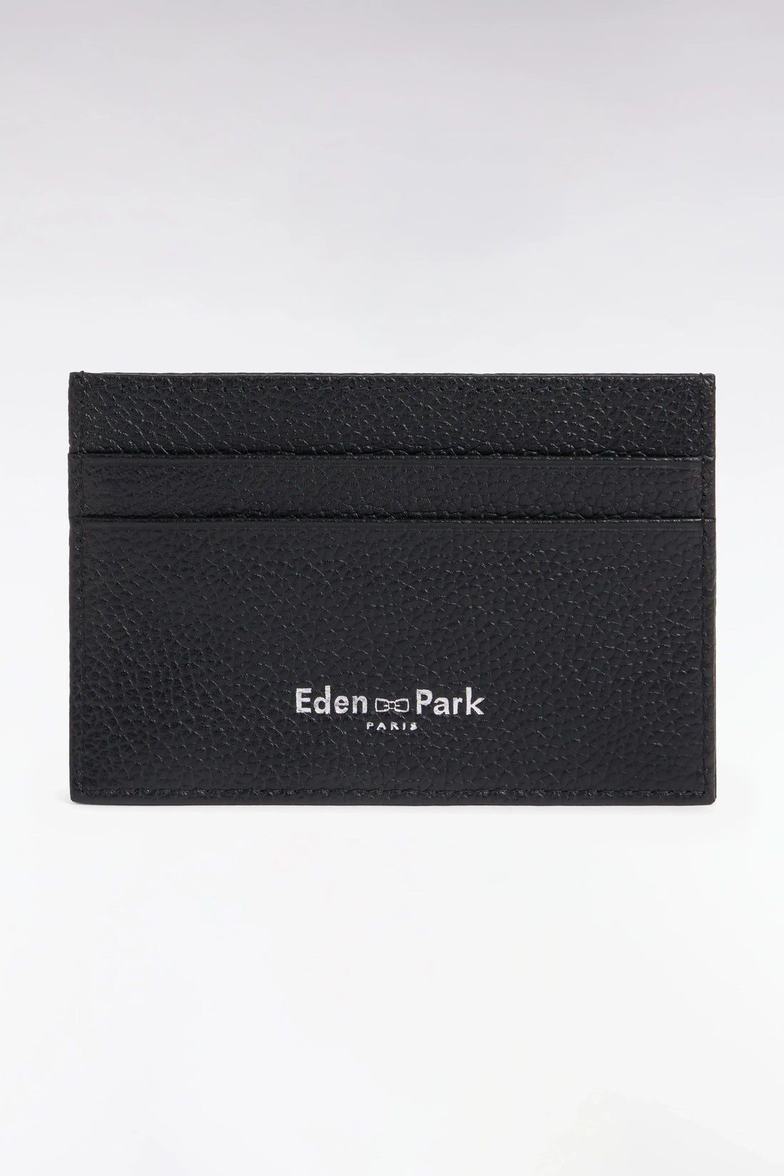 Eden Park Black Men Embossed Black Leather Card Holder SKU: E26BAGPV0004_NO Image 01