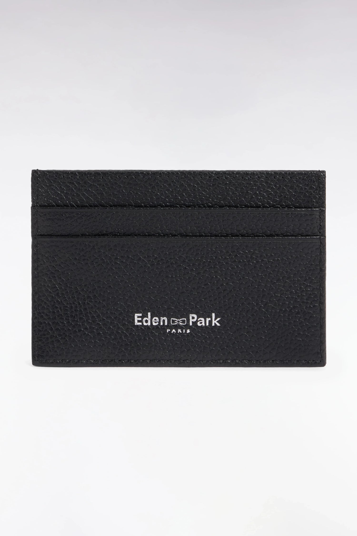 Eden Park Black Men Embossed Black Leather Card Holder SKU: E26BAGPV0004_NO Image 01