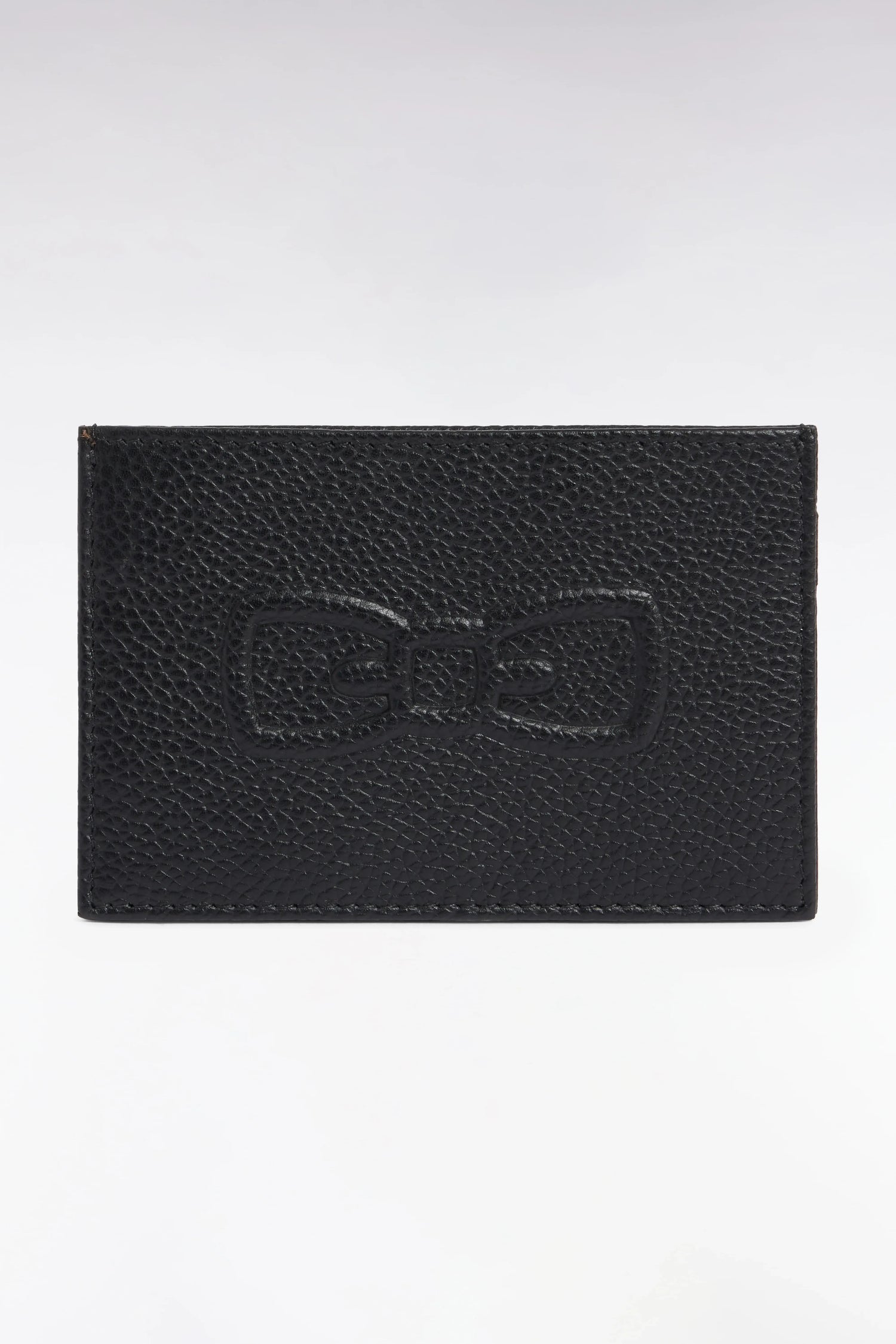 Eden Park Black Men Embossed Black Leather Card Holder SKU: E26BAGPV0004_NO Image 02