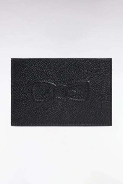 Eden Park Black Men Embossed Black Leather Card Holder SKU: E26BAGPV0004_NO Image 02