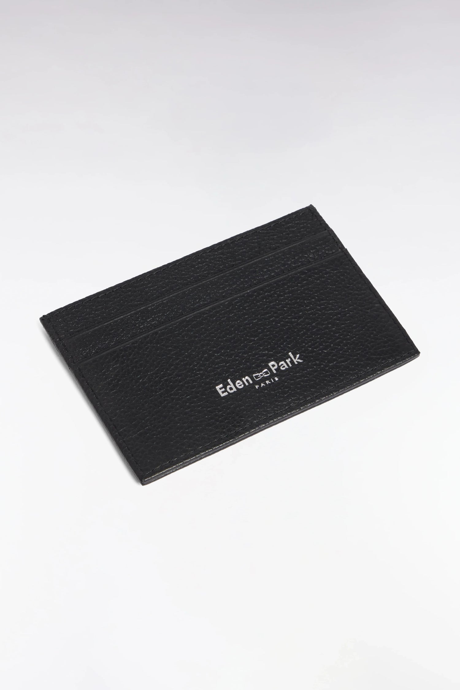 Eden Park Black Men Embossed Black Leather Card Holder SKU: E26BAGPV0004_NO Image 03