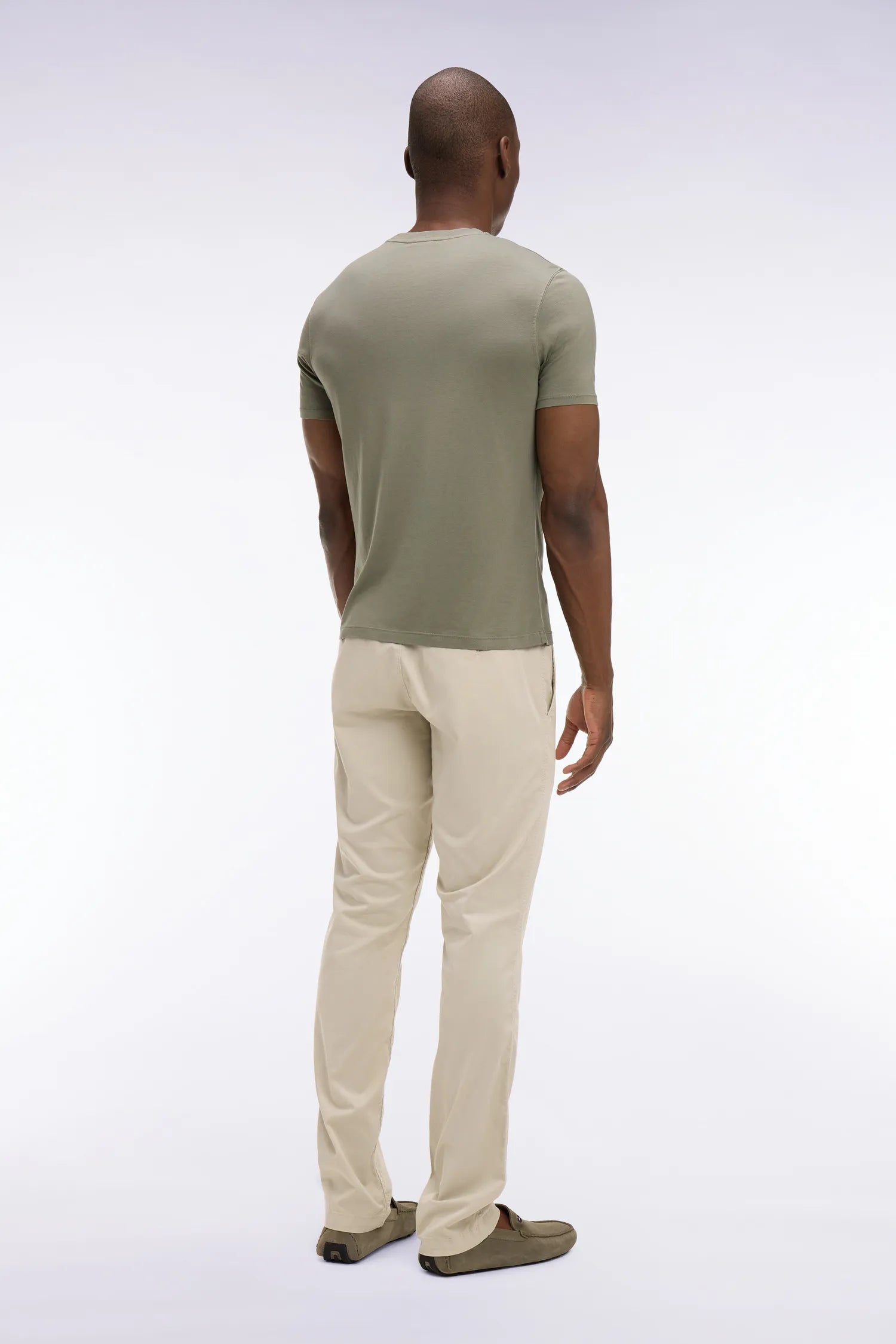 Eden Park 0 Men Regular-Fit Chino Pants in Beige Stretch Cotton SKU: E26BAS0C0001_BEC18 Image 04