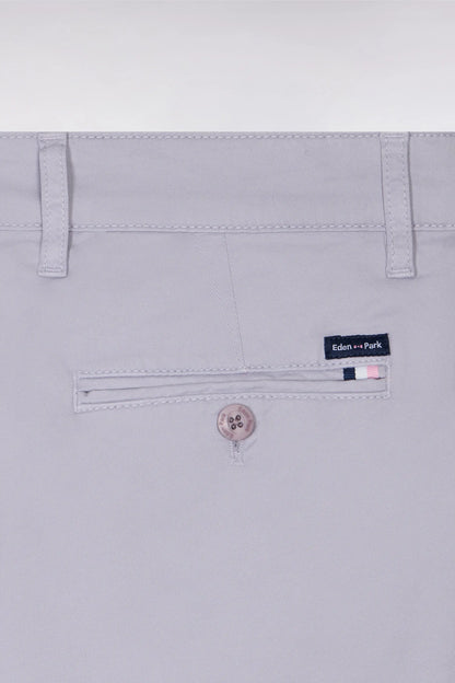 Eden Park 0 Men Regular Chino Pants in Gray Stretch Cotton SKU: E26BAS0C0001_GRM20 Image 06