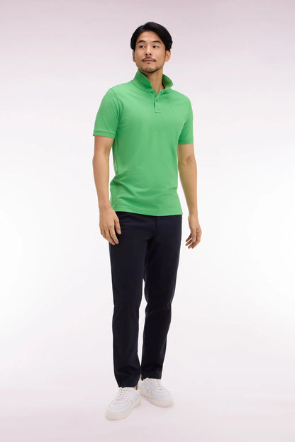 Eden Park Navy Blue Men Navy Cotton and Lyocell Elastic Waist Chino Pants SKU: E26BAS0C0004_BLF Image 01