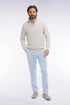 Eden Park Sky Blue Men Sky Blue Lyocell and Stretch Cotton Chino Pants SKU: E26BAS0C0005_BLC6 Image 01