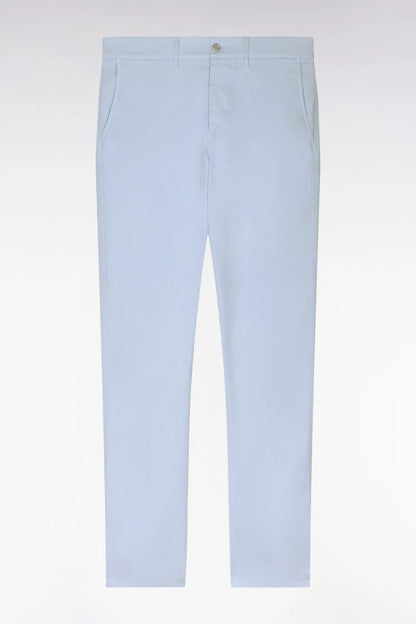 Eden Park Sky Blue Men Sky Blue Lyocell and Stretch Cotton Chino Pants SKU: E26BAS0C0005_BLC6 Image 02