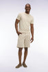 Eden Park Beige Men Chino Bermuda Shorts in Beige Stretch Gabardine SKU: E26BASBE0001_BEC18 Image 01
