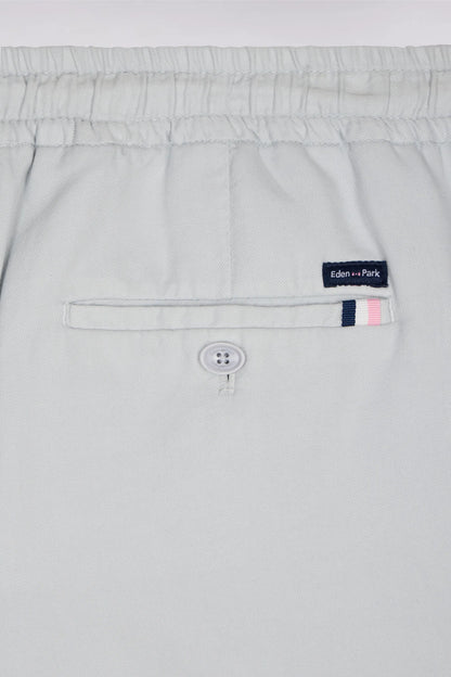 Eden Park Light Gray Men Light Gray Cotton Linen and Lyocell Pants Modern Cut SKU: E26BASPA0003_GRC14 Image 06