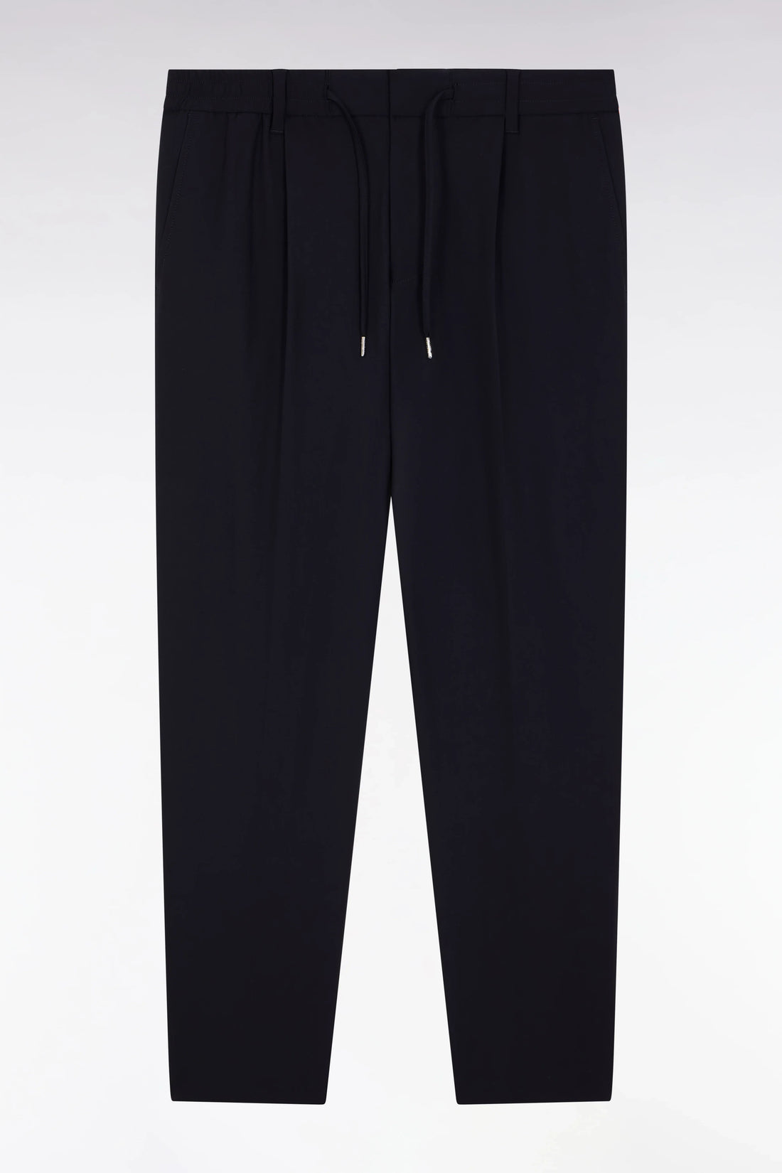 Eden Park Navy Blue Men Elasticated Waist Pants in Navy Technical Fabric Modern Cut SKU: E26BASPA0008_BLF Image 01