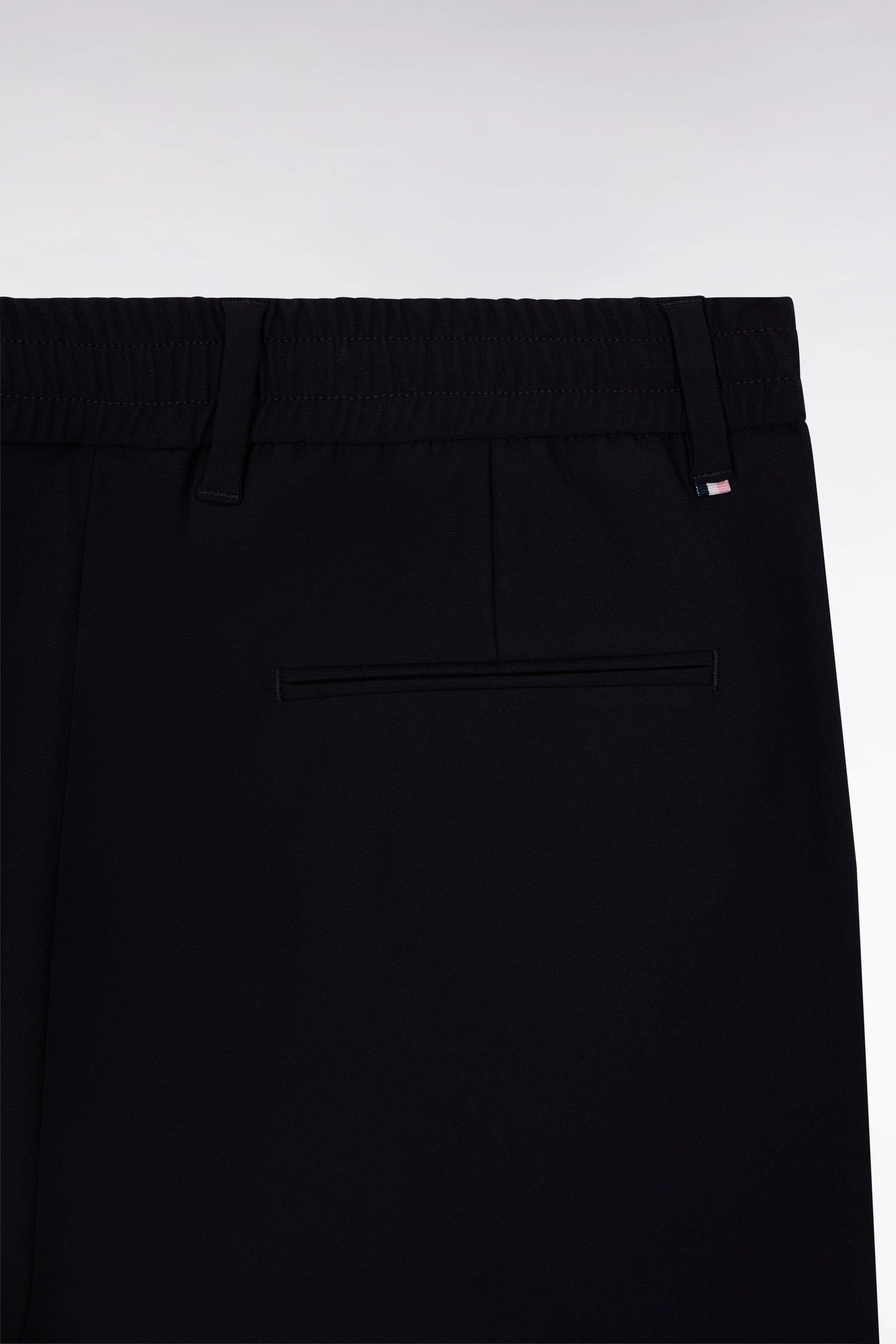 Eden Park Navy Blue Men Elasticated Waist Pants in Navy Technical Fabric Modern Cut SKU: E26BASPA0008_BLF Image 02