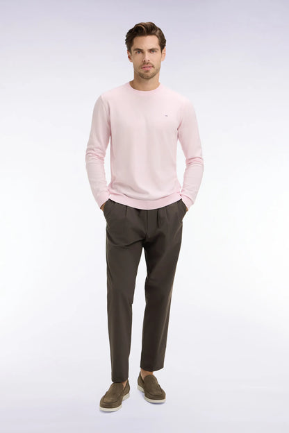 Eden Park Grey Men Modern Cut Grey Technical Fabric Elasticated Waist Pants SKU: E26BASPA0008_GRM1 Image 01