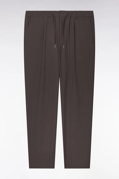 Eden Park Grey Men Modern Cut Grey Technical Fabric Elasticated Waist Pants SKU: E26BASPA0008_GRM1 Image 02
