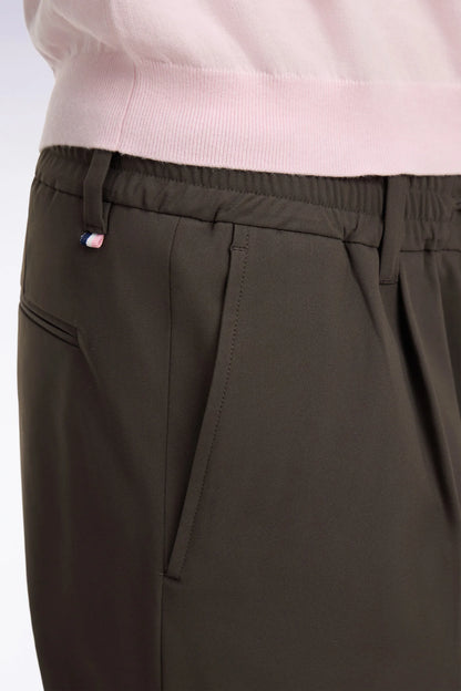 Eden Park Grey Men Modern Cut Grey Technical Fabric Elasticated Waist Pants SKU: E26BASPA0008_GRM1 Image 04