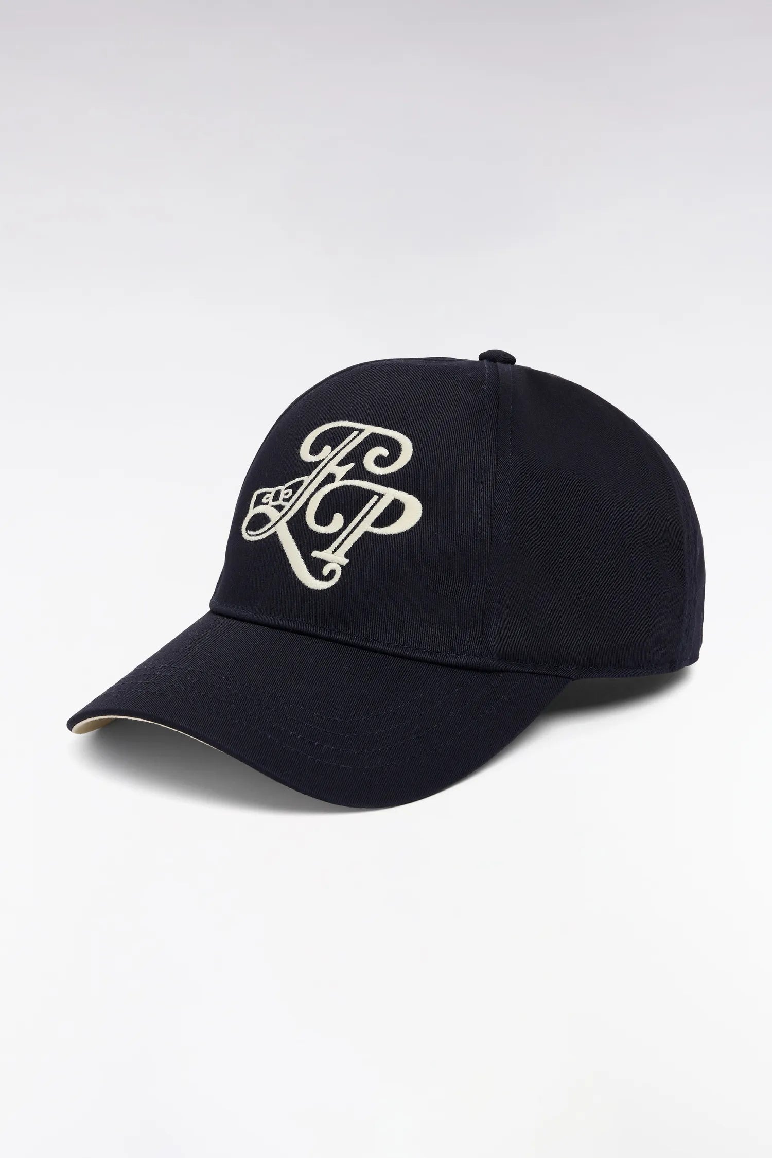 Eden Park 0 Men Navy Cotton Twill Cap with Ep Initials Embroidery SKU: E26CHACA0012_BLF Image 01