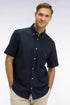 Eden Park Navy Blue Men Navy Cotton PiquŽ Short-Sleeved Shirt SKU: E26CHECC0001_BLF Image 01