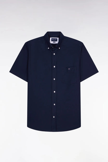 Eden Park Navy Blue Men Navy Cotton PiquŽ Short-Sleeved Shirt SKU: E26CHECC0001_BLF Image 02
