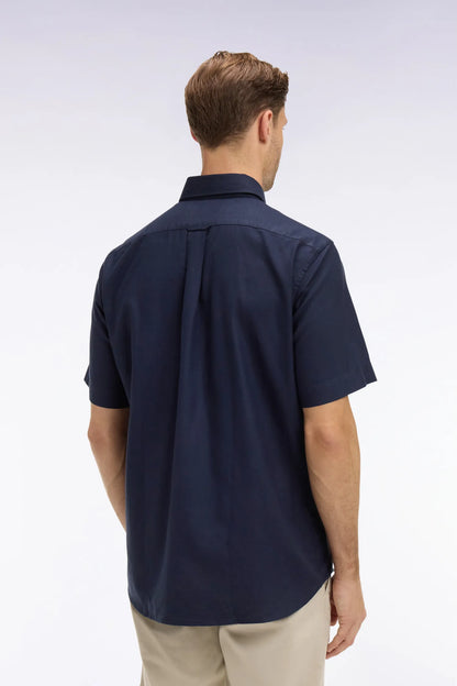Eden Park Navy Blue Men Navy Cotton PiquŽ Short-Sleeved Shirt SKU: E26CHECC0001_BLF Image 05