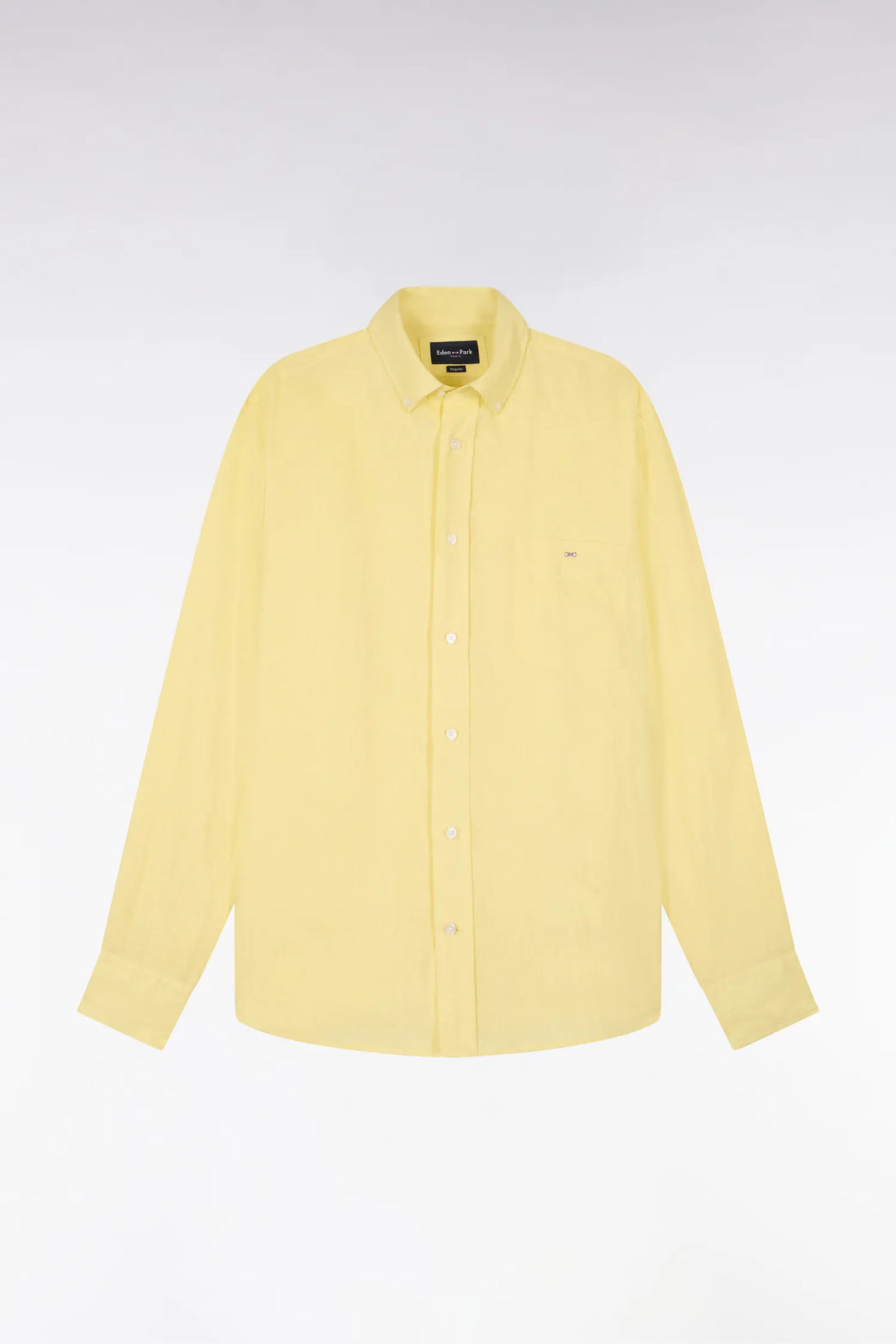 Eden Park Yellow Men Straight Yellow Linen Shirt SKU: E26CHECL0001_JAC16 Image 02