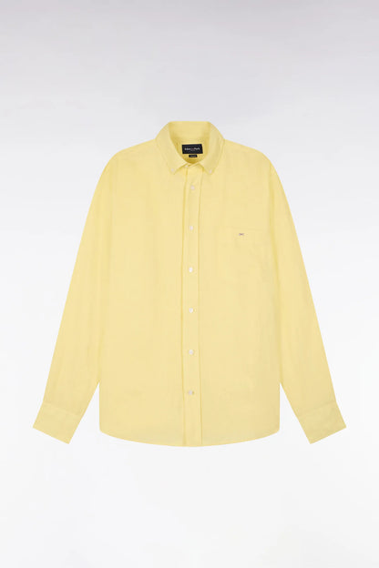 Eden Park Yellow Men Straight Yellow Linen Shirt SKU: E26CHECL0001_JAC16 Image 02