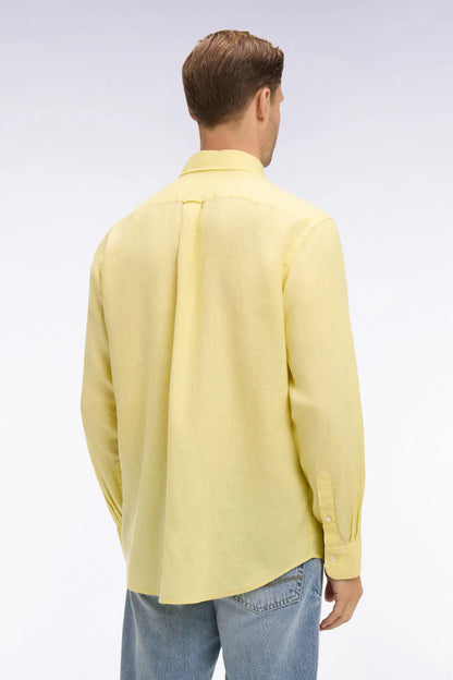 Eden Park Yellow Men Straight Yellow Linen Shirt SKU: E26CHECL0001_JAC16 Image 05