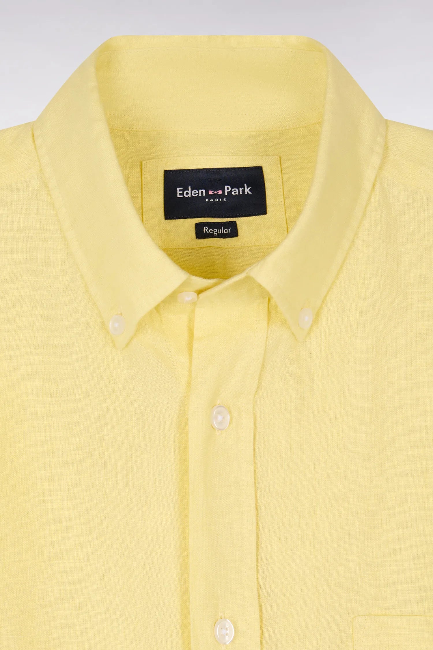 Eden Park Yellow Men Straight Yellow Linen Shirt SKU: E26CHECL0001_JAC16 Image 06