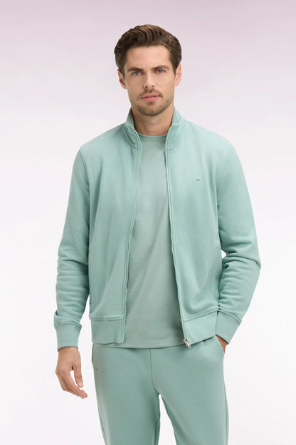 Eden Park Green Men Straight-Cut Shirt in Aqua Green Linen SKU: E26CHECL0001_VEM39 Image 01