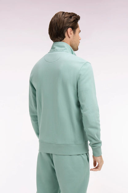 Eden Park Green Men Straight-Cut Shirt in Aqua Green Linen SKU: E26CHECL0001_VEM39 Image 05