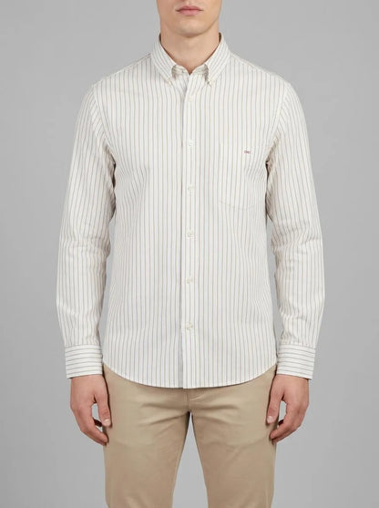 Eden Park 0 Men Regular Fit Pinpoint Striped Cotton Shirt SKU: E26CHECL0006_BLC25 Image 00