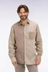 Eden Park Beige Men Regular Fit Beige Two-Tone Linen Shirt SKU: E26CHECL0030_BEM30 Image 01