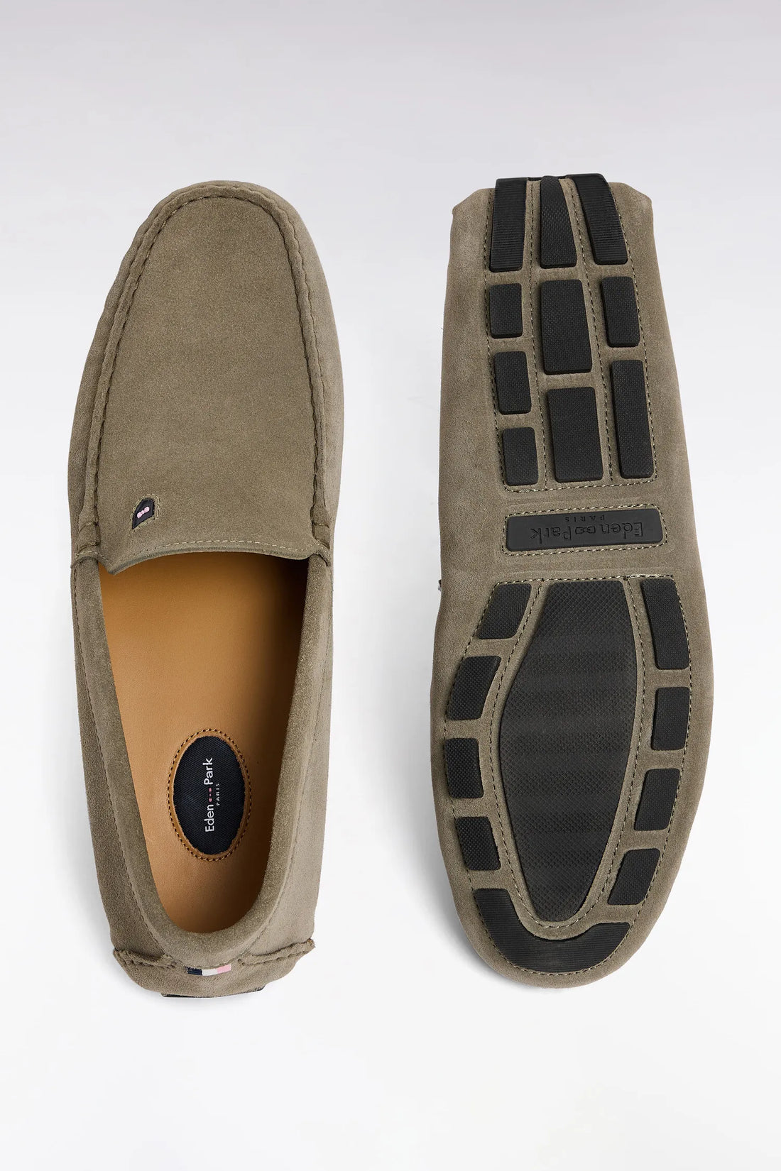 Eden Park 0 Men Beige Suede Leather Loafers SKU: E26CHSMO0001_BEF3 Image 02
