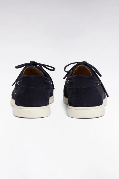 Eden Park Navy Blue Men Navy Suede Leather Loafers SKU: E26CHSMO0005_BLF Image 03