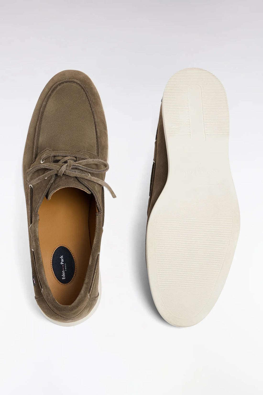 Eden Park Grey Men Grey Suede Leather Loafers SKU: E26CHSMO0005_GRM18 Image 02