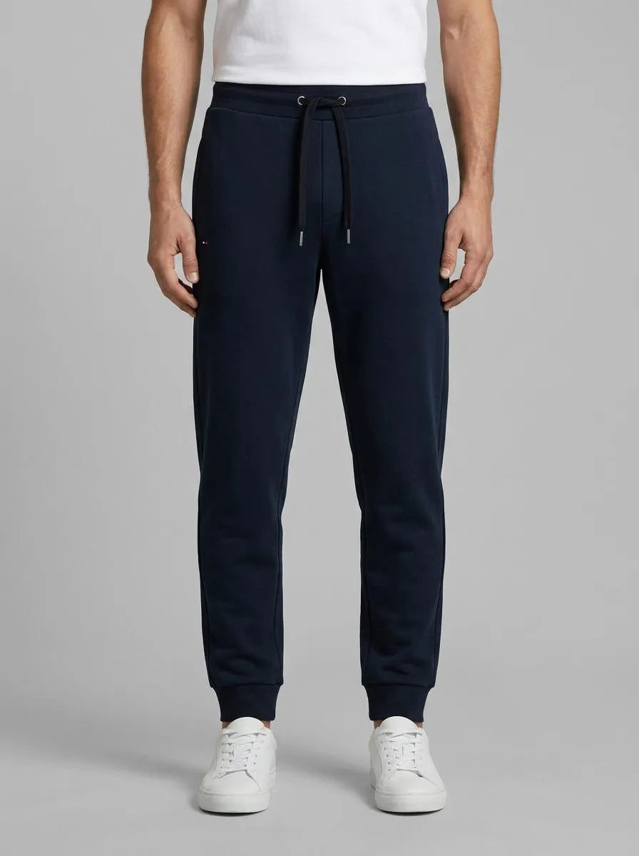 Eden Park 0 Men Plain Navy Cotton Fleece Joggers SKU: E26MAIJO0003_BLF Image 00