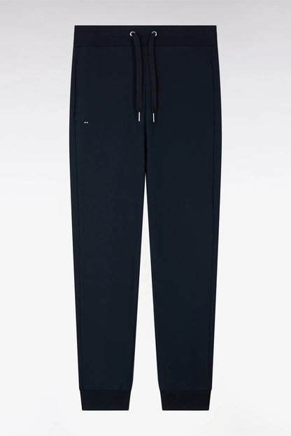 Eden Park 0 Men Plain Navy Cotton Fleece Joggers SKU: E26MAIJO0003_BLF Image 05