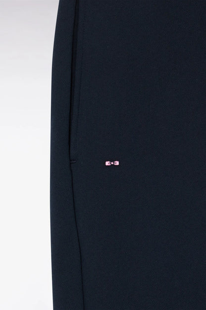 Eden Park 0 Men Plain Navy Cotton Fleece Joggers SKU: E26MAIJO0003_BLF Image 06