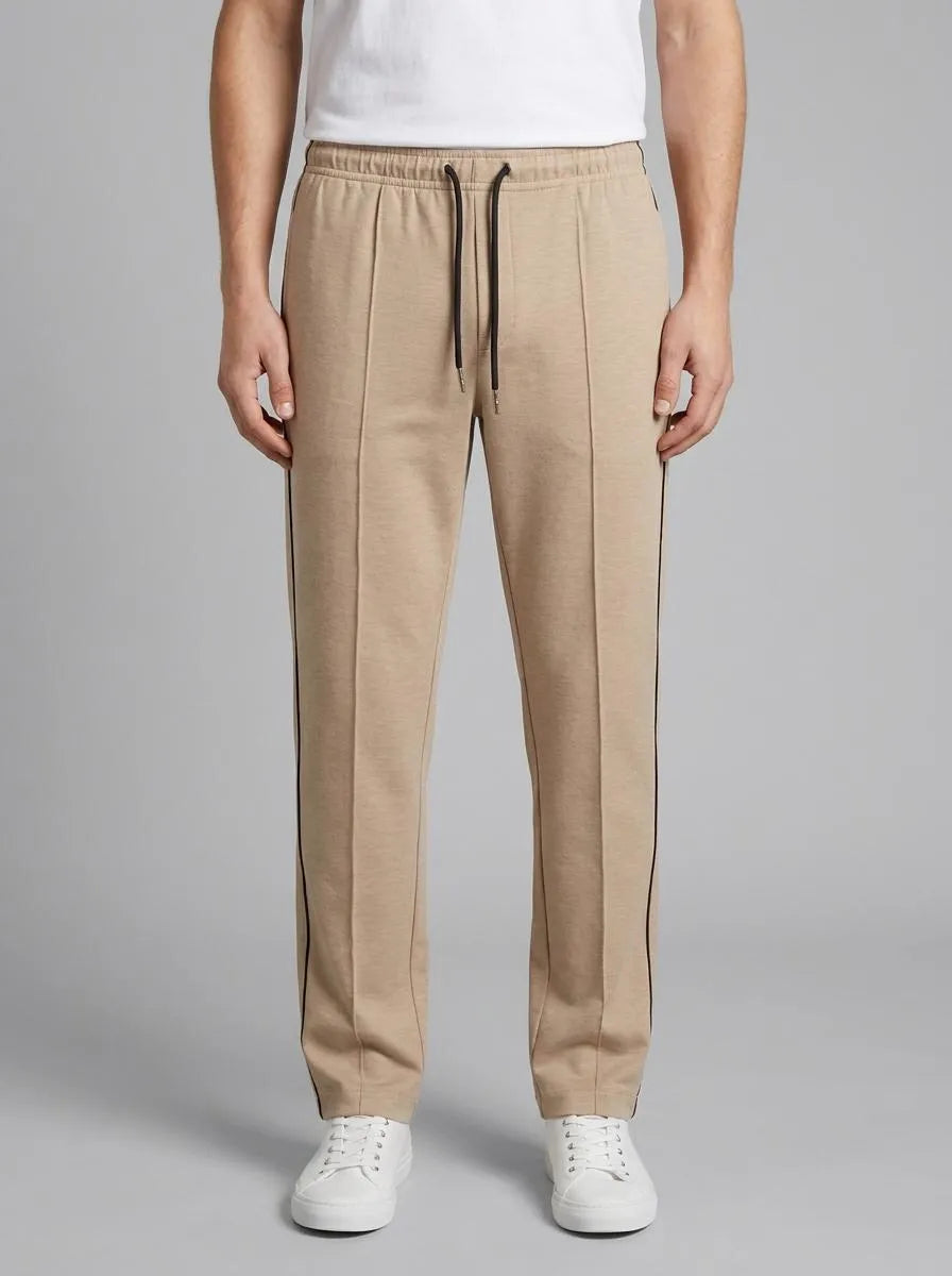 Eden Park 0 Men Regular Fit Beige Cotton Blend Jogging Pants SKU: E26MAIJO0005_BEC13 Image 00