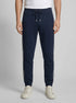 Eden Park 0 Men Regular Fit Navy Cotton Blend Joggers with Contrasting Panels SKU: E26MAIJO0007_BLF Image 00