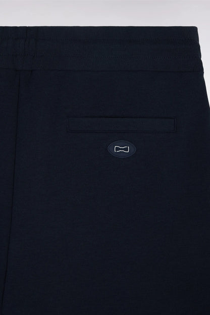 Eden Park 0 Men Regular Fit Navy Cotton Blend Joggers with Contrasting Panels SKU: E26MAIJO0007_BLF Image 06