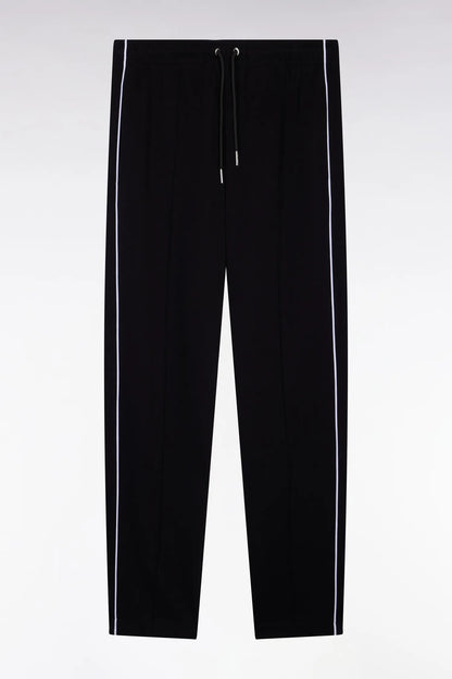 Eden Park 0 Men Regular Fit Black Interlock Jogging Pants with Contrasting Panels SKU: E26MAIJO0008_NO Image 05