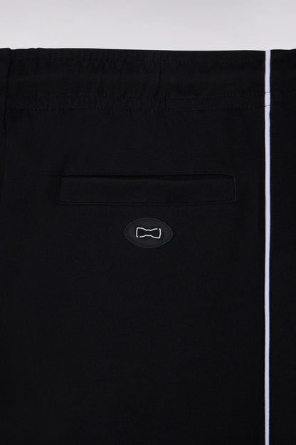 Eden Park 0 Men Regular Fit Black Interlock Jogging Pants with Contrasting Panels SKU: E26MAIJO0008_NO Image 06