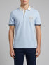 Eden Park 0 Men Short-Sleeved Sky Blue Cotton Jersey Jersey with Embroidered Crest SKU: E26MAIMC0002_BLC6 Image 00