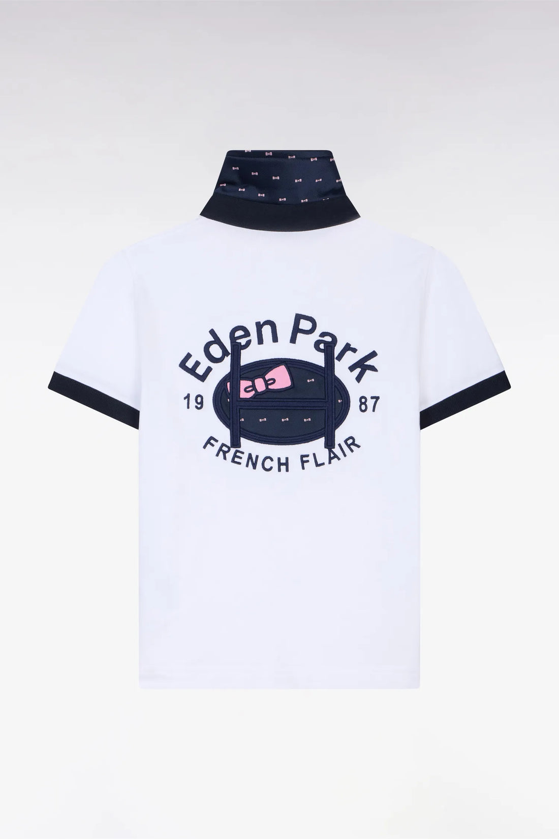 Eden Park 0 Boys Short-Sleeved Jersey in White Pima Cotton SKU: E26MAIMC0019_BC Image 01