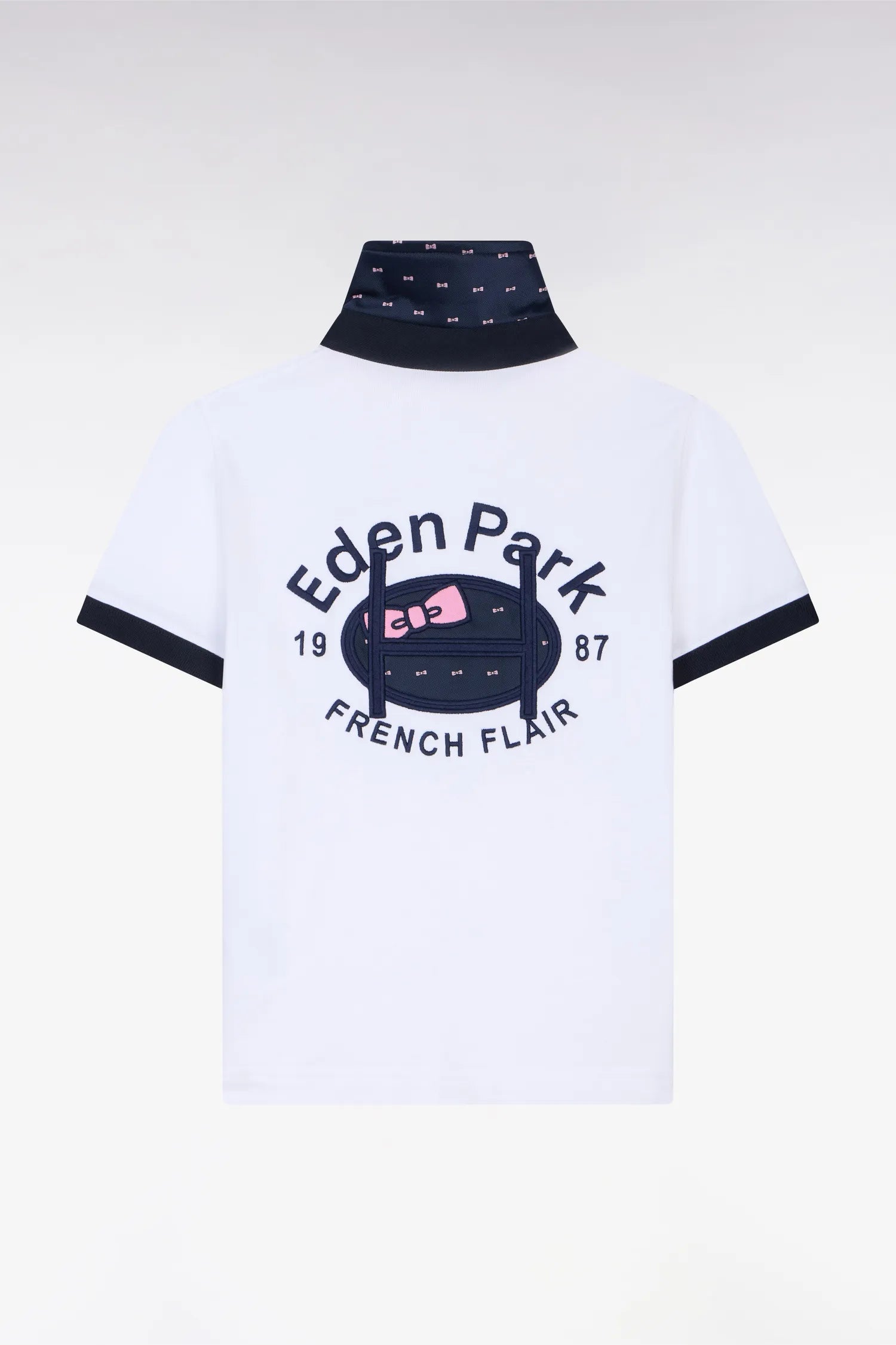 Eden Park 0 Boys Short-Sleeved Jersey in White Pima Cotton SKU: E26MAIMC0019_BC Image 01