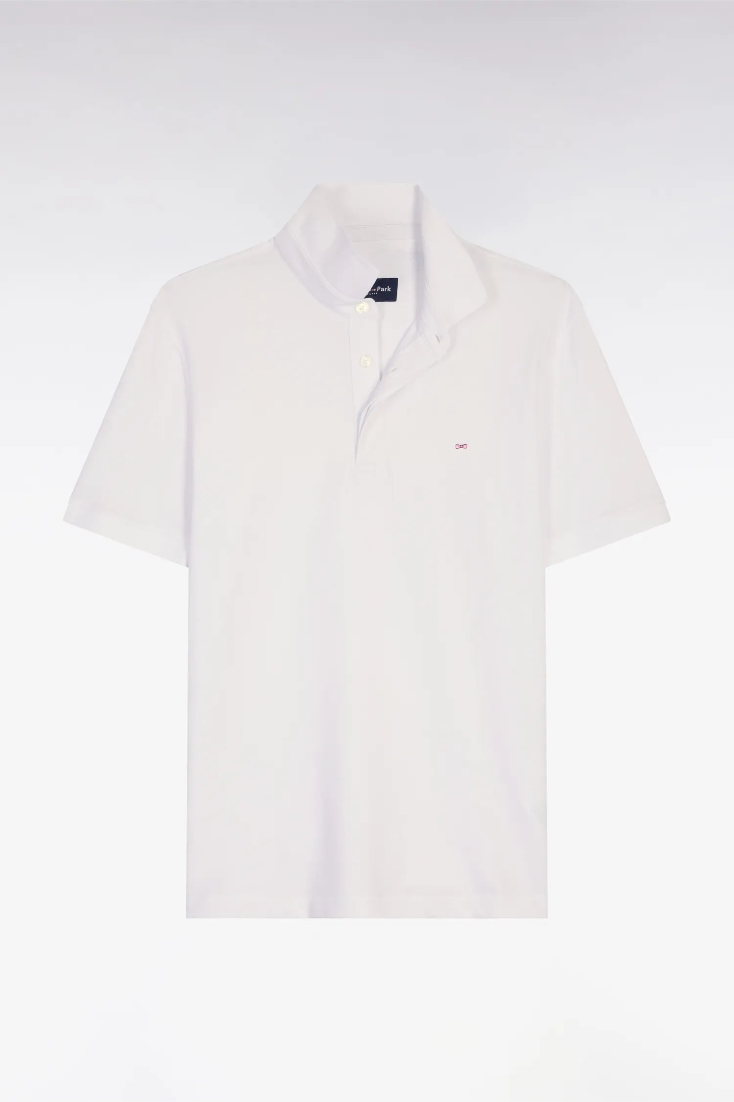 Eden Park 0 Men Slim Fit Short-Sleeved White Cotton Polo Shirt SKU: E26MAIPC0005_BC Image 05