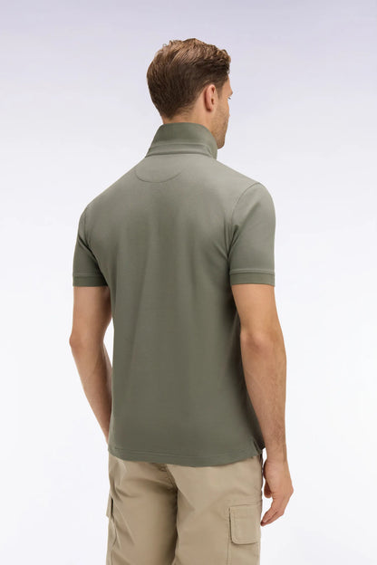 Eden Park 0 Men Short-Sleeved Khaki Cotton Polo Shirt SKU: E26MAIPC0005_KAF8 Image 04